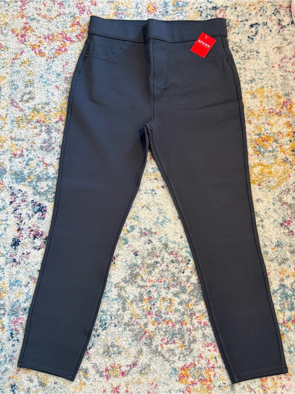 SPANX Women’s Charcoal Ponte Pants Size Large